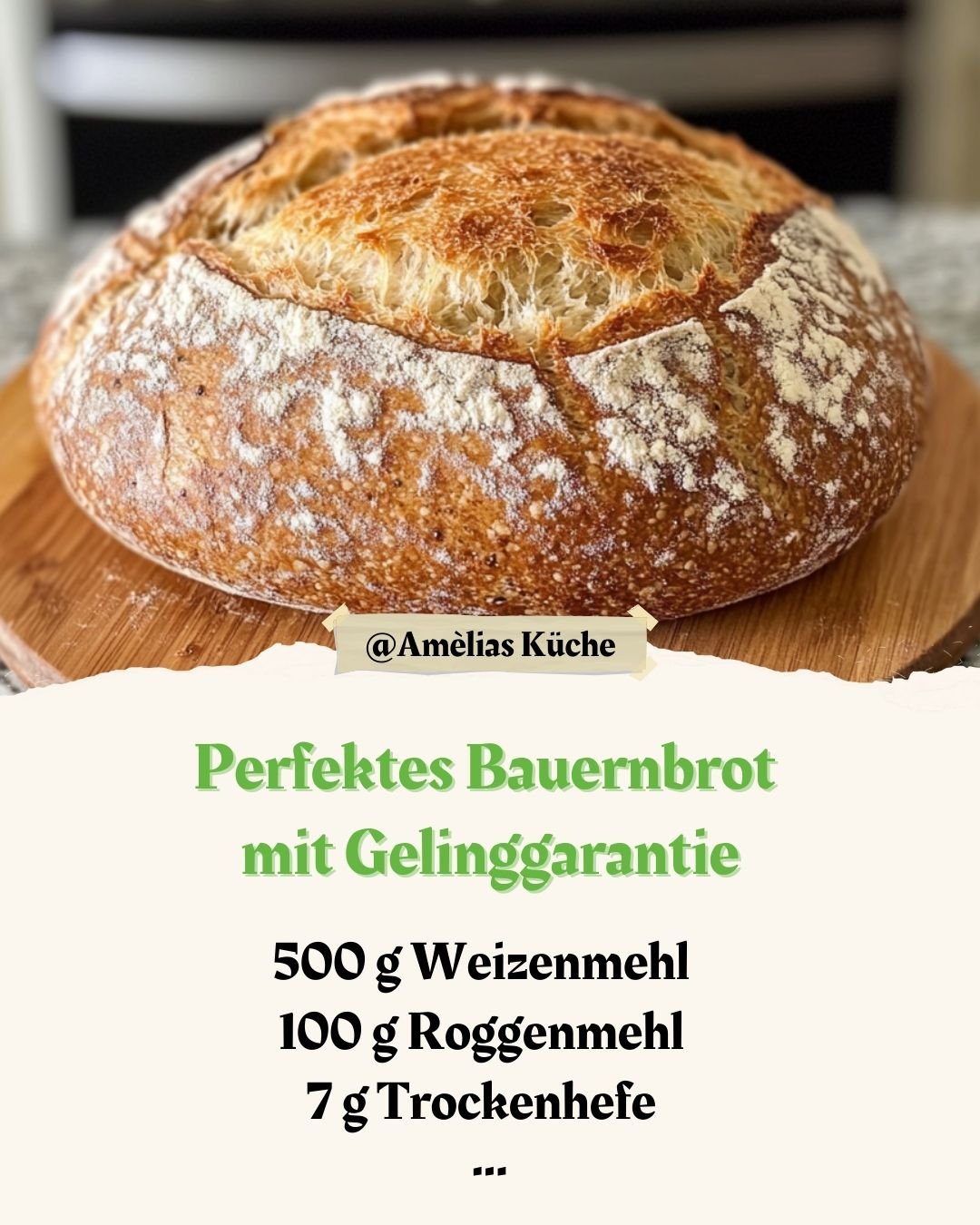 y411 🥖 Perfektes Bauernbrot mit Gelinggarantie