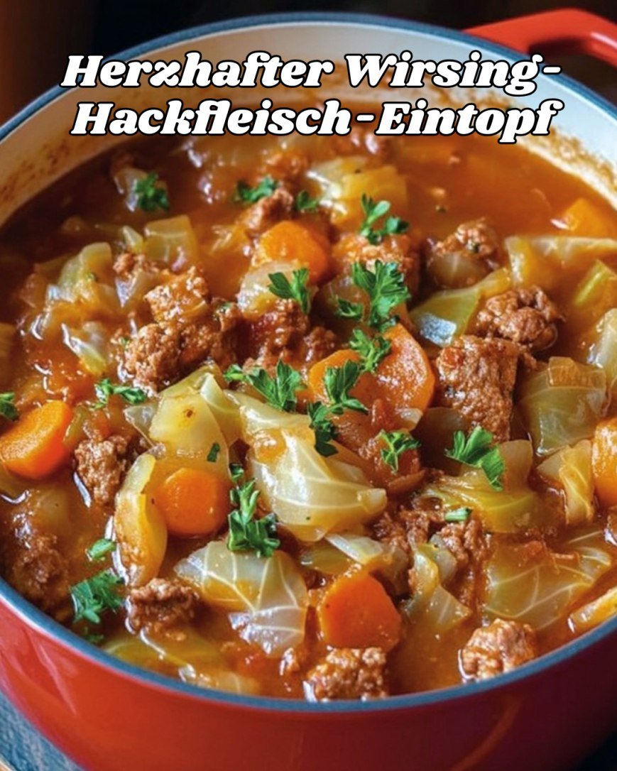 y491 🥣 Herzhafter Wirsing-Hackfleisch-Eintopf