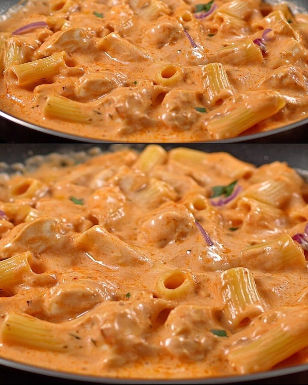 y532 Cremige Pasta mit Tomatensoße