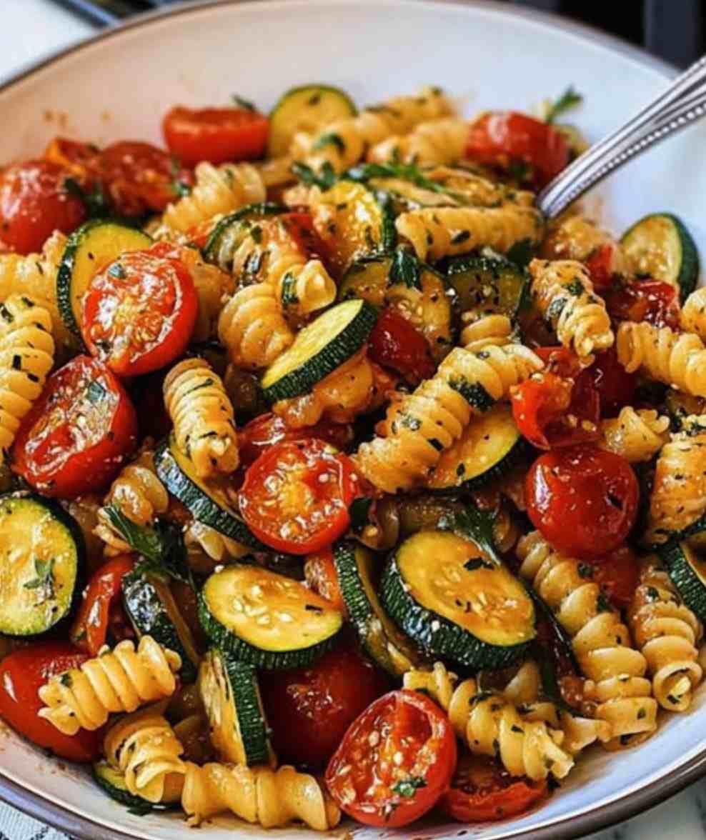 y544 🍝 Tomaten-Zucchini-Pasta – Mega einfach & super lecker!