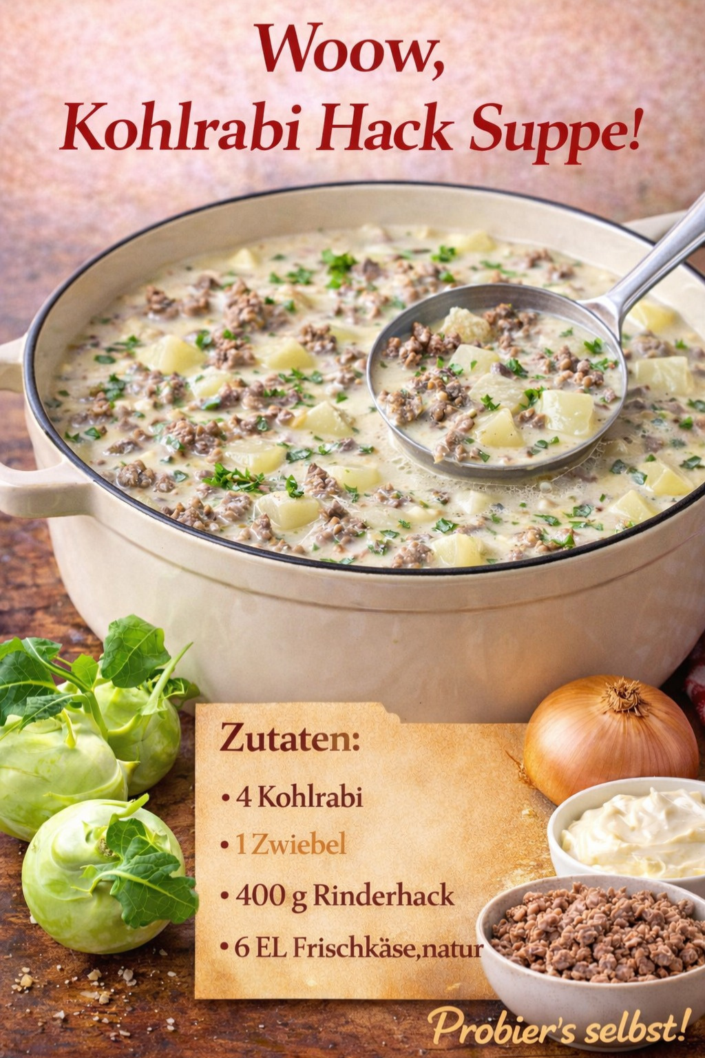 kohlrabi-hack-suppe Kohlrabisuppe mit Hackfleisch – ratzfatz gezaubert! 🥣✨