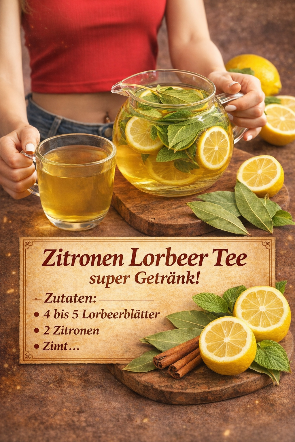 y752 Zitronen-Lorbeer-Tee – ein wohltuendes Getränk für Körper & Geist