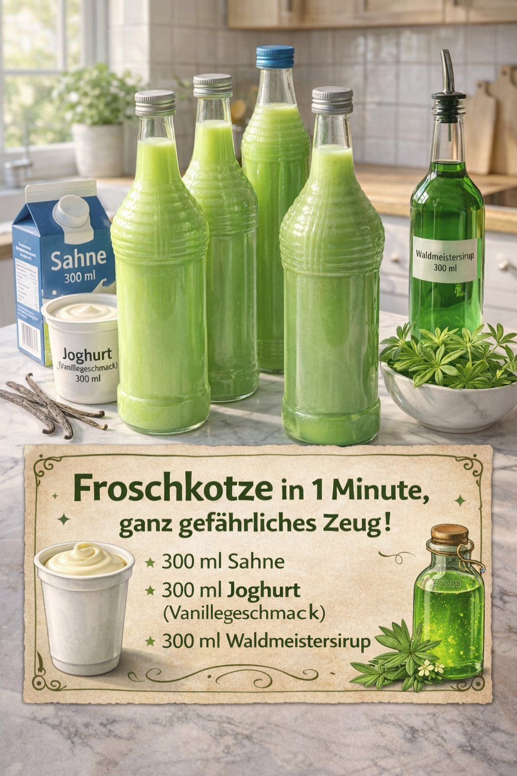 y781 🥤💚 Froschkotze in 1 Minute – ganz gefährliches Zeug (aber sooo lecker!)