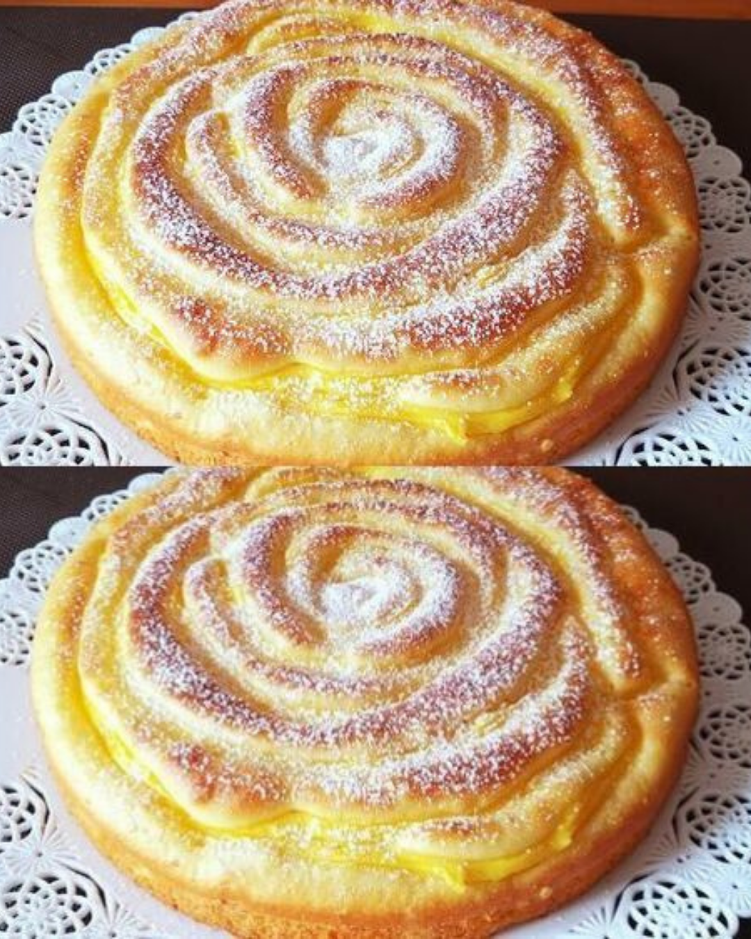 Apfelkuchen mit Vanillepudding y839 Fantastischer Apfelkuchen mit Vanillepudding – schmilzt im Mund