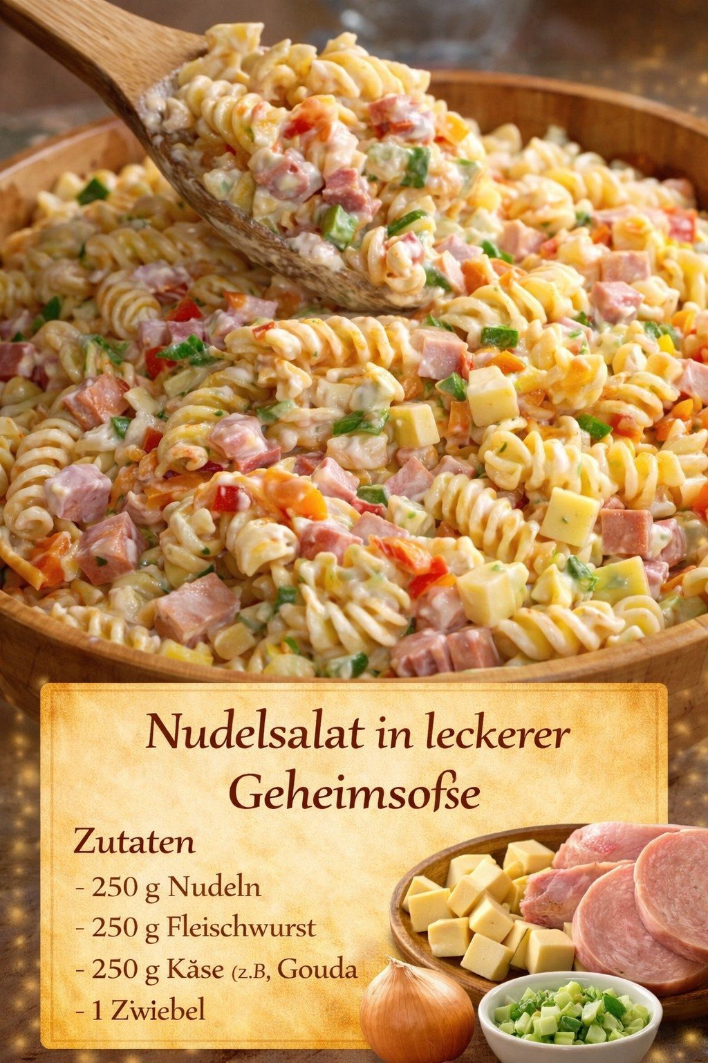 y718 Boah ist der lecker – Nudelsalat mit Geheimsoße!