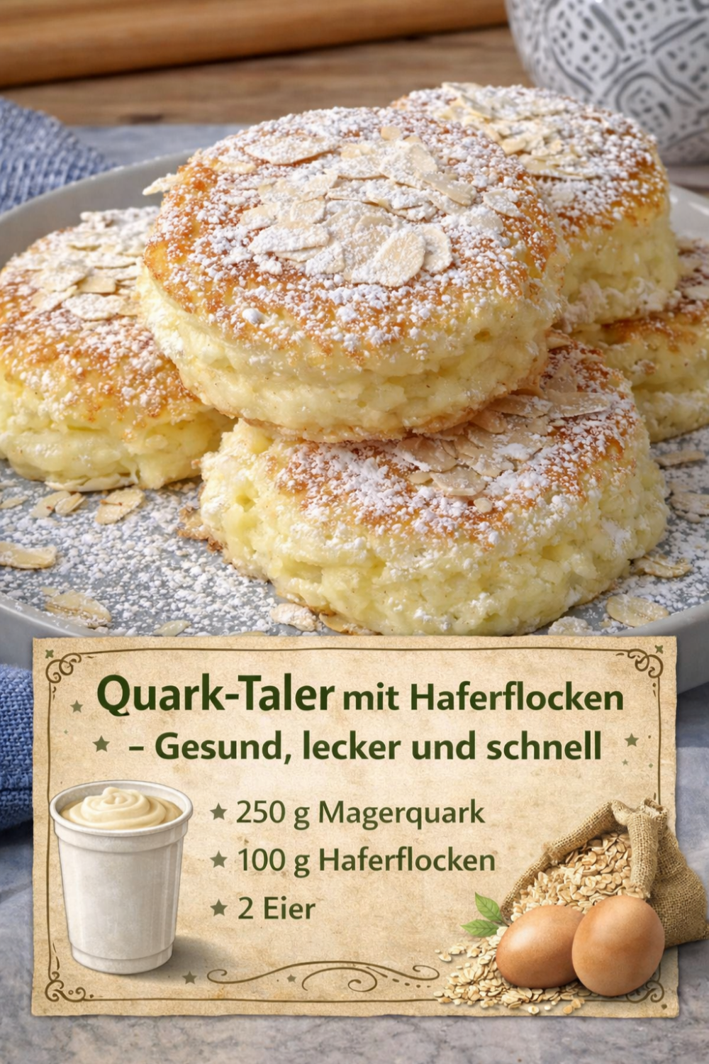 Quark-Taler mit Haferflocken y783 Quark-Taler mit Haferflocken – gesund, schnell & unglaublich lecker 😍