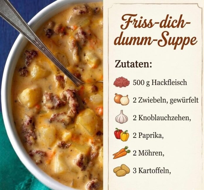 Hackfleisch-Suppe – herzhaft, würzig und sättigend