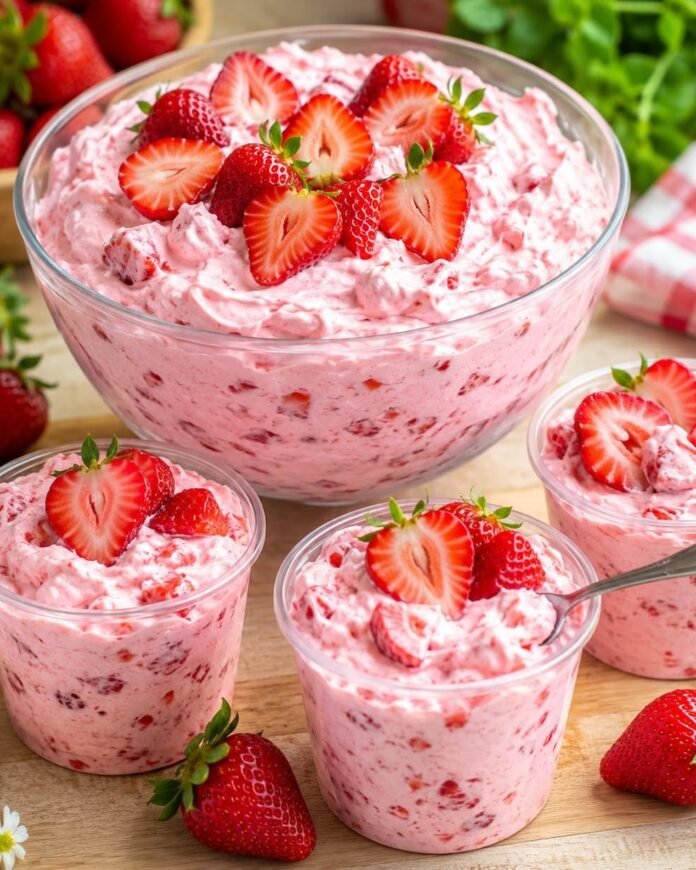 Erdbeerwolke Dessert – cremig, luftig und fruchtig